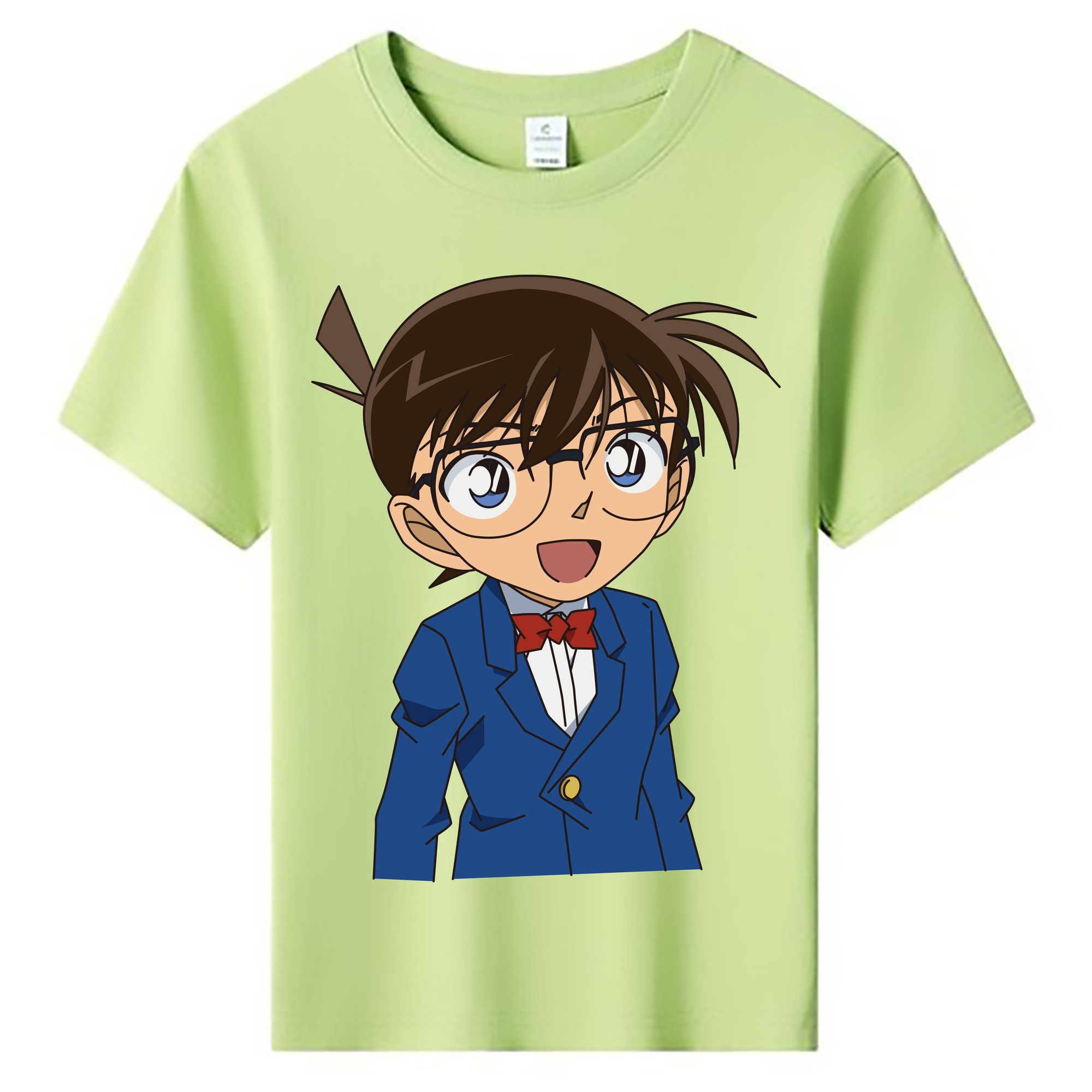 （画像用） 名探偵コナン 江戸川 コナン Detective Conan Conan Edogawa 綿100％キッズTシャツ（フロントプリント）